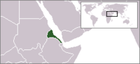 Localização da Eritreia.