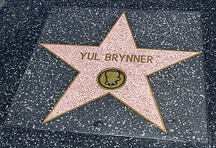 Étoile de Yul Brynner sur le Walk of Fame à Hollywood.