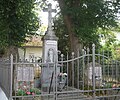 Way cross with cenotaph