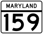 Maryland Route 159 Markierung