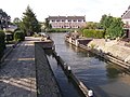 Deel van het sluiscomplex richting de Vecht.