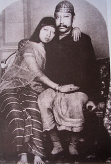 Maharaja Bir Chandra Manikya with Queen Manamohini Maharaja Birchandra with Maharani Manamohini.jpg