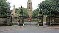 Main western gates, Flaybrick Memorial Gardens