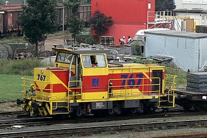 Mak DE 501 as locomotive 767 of the railroad and ports in Duisburg-Hüttenheim