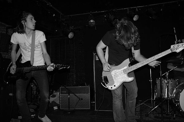 Robert McDowell and Jonathan Corley of Manchester Orchestra performing live