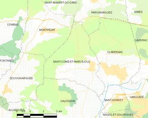 Poziția localității Saint-Côme-et-Maruéjols