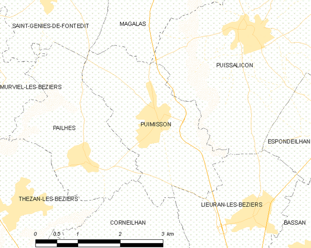 Puimisson - Localizazion