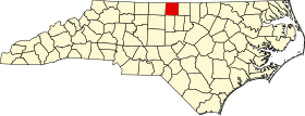 Map of North Carolina highlighting Caswell County.svg