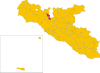 Map of comune of Lucca Sicula (province of Agrigento, region Sicily, Italy).svg
