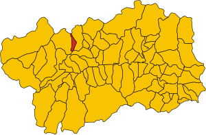 Map of comune of Saint-Oyen (region Aosta Valley, Italy).svg