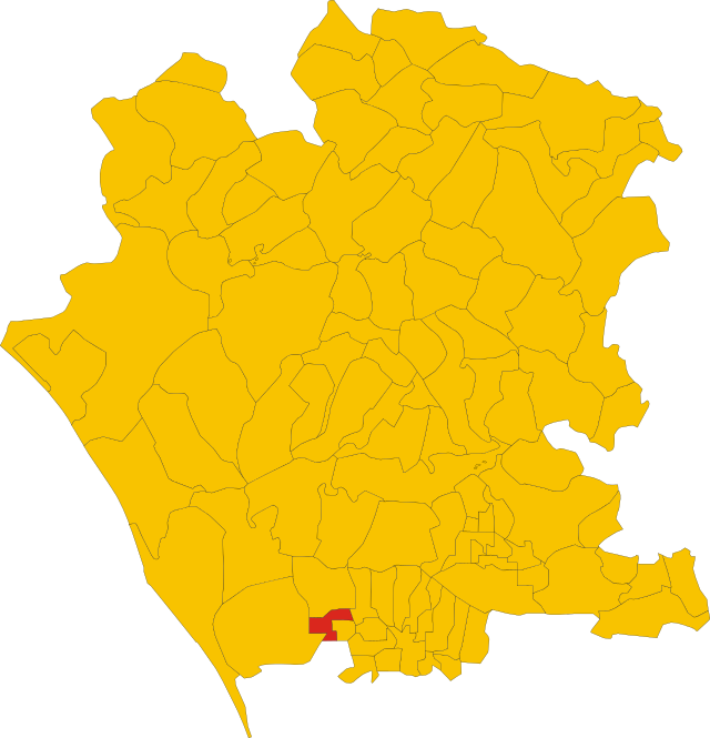 Elhelyezkedése Caserta megye térképén