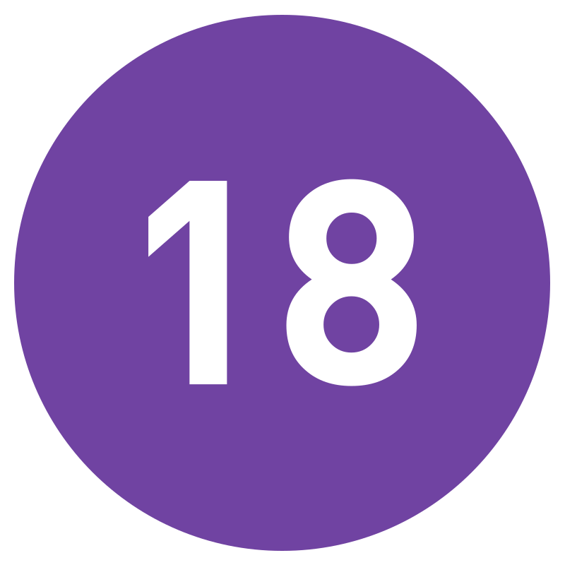 18 icon. 18 Значок. Значок 18 на прозрачном фоне. 18.Svg. 18 Иконка.