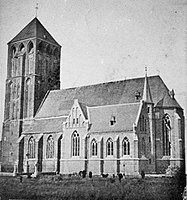 Restauratie van de Sint-Martinuskerk, Tegelen . 1874 (destroyed).