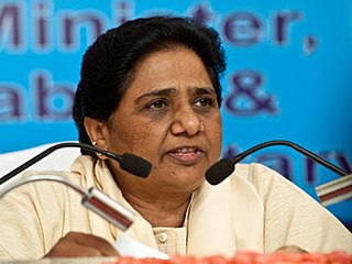 <span class="mw-page-title-main">Mayawati</span> 18th Chief Minister of Uttar Pradesh