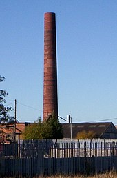 The chimney of Maypole Colliery in 2005 Maypole Colliery chimney 2005.jpg