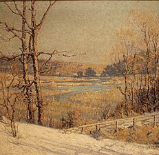 Meadows in Winter painting by George Loftus Noyes.jpg