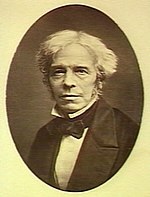 Michael Faraday, made key discoveries relating to electricity, 1820s-1840s Michael Faraday. Photograph. Wellcome V0017866.jpg