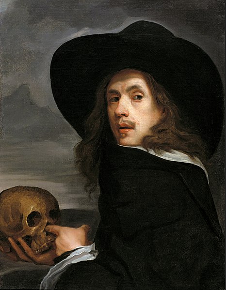 File:Michael Sweerts - self portrait with a skull c.1660.jpg