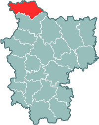 Мядзельскі раён на мапе