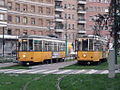 Tramcars type 1500 in actual livery