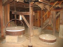 French quartz and granite stones Milling stones of the Historic Andrew Zirkle Mill in Forestville, VA.jpg