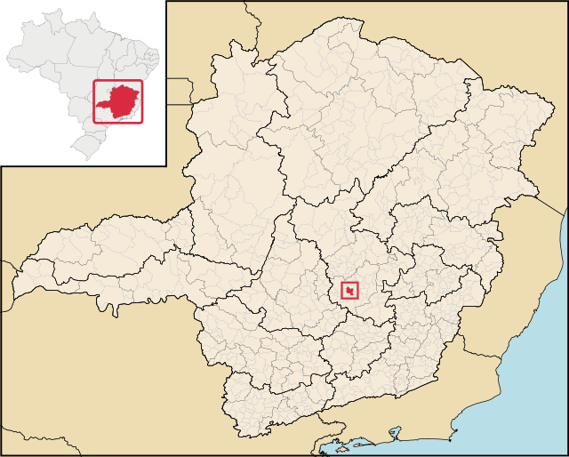 Localização de Contagem em Minas Gerais