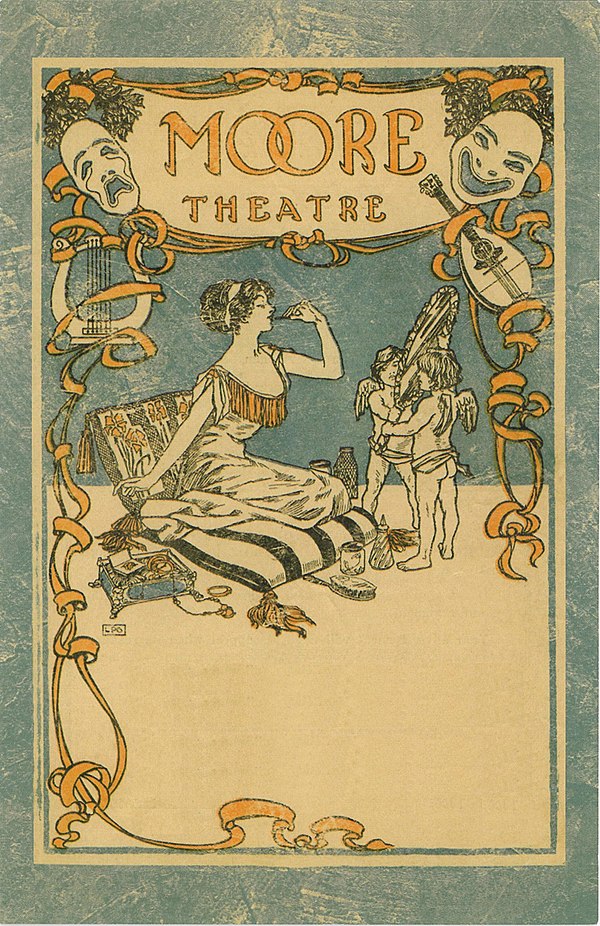 Moore Theatre program cover after 1907