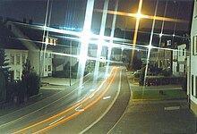 A street in Morbach at night – 1986
