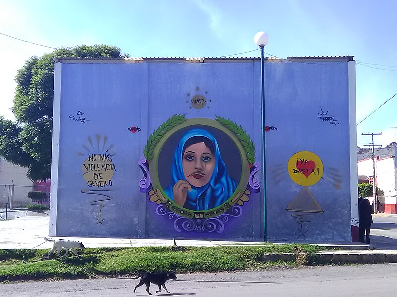 File:Mural "No a la Violencia de Género" en Texmelucan, Puebla.jpg