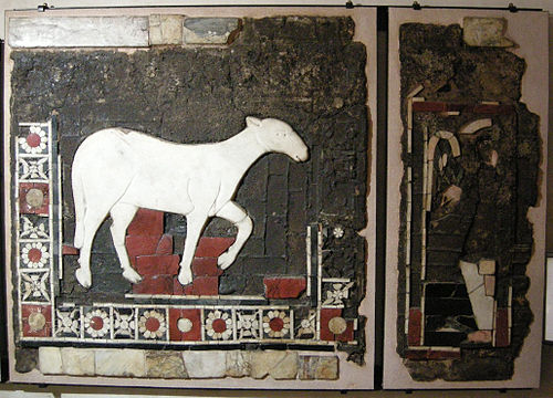 Museo di sant'ambrogio, frammento di opus sectile del IV sec 01.JPG