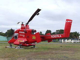 Superior Helicopter Kaman K-Max configured for aerial firefighting, showing the arrangement of the rotors N267KA.JPG