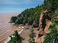 Hopewell Rocks bei Niedrigwasser