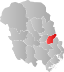 Vị trí Sauherad tại Telemark