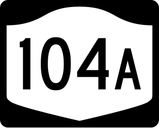 <span class="mw-page-title-main">New York State Route 104A</span> State highway in central New York, US