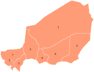 Departementos de Níger