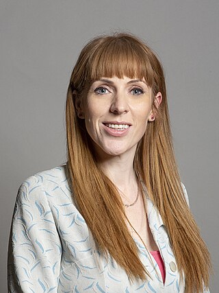 <span class="mw-page-title-main">Angela Rayner</span> Deputy Leader of the UK Labour Party