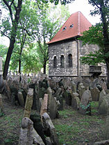 Prague's Old Jewish Cemetery is the last resting place for more than 100,000 people who had been buried here since the 15th century.