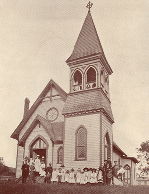 1881 wooden church building Old St Andrew's Episcopal Church, Brewster, NY.png