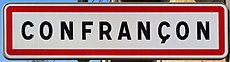 Panneau Entrée Confrançon Route Curtafond - Confrançon (FR01) - 2016-08-28 - 1.jpg