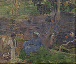 Paul Gauguin - On the shore of the lake at Martinique - Google Art Project.jpg