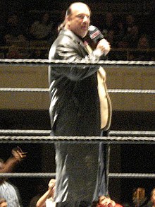 Heyman in the ring in 2006 Paulheyman.jpg