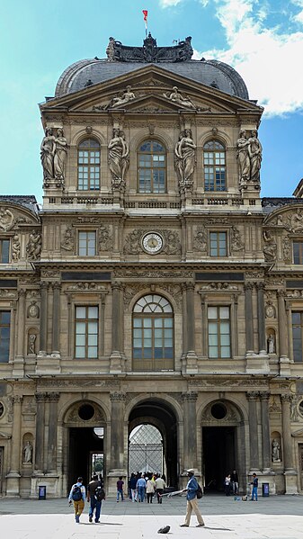 File:Pavillon de l'Horloge of the Louvre.jpg