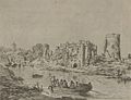 Istana kota Pembroke dan bandar 1 Mar 1804 oleh artis dan pengukir John Laporte, 1761-1839