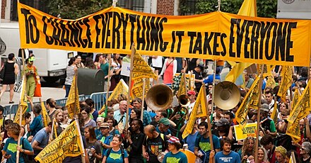 The People's Climate March 2014, brought together hundreds of thousands of people for strong action on climate change.