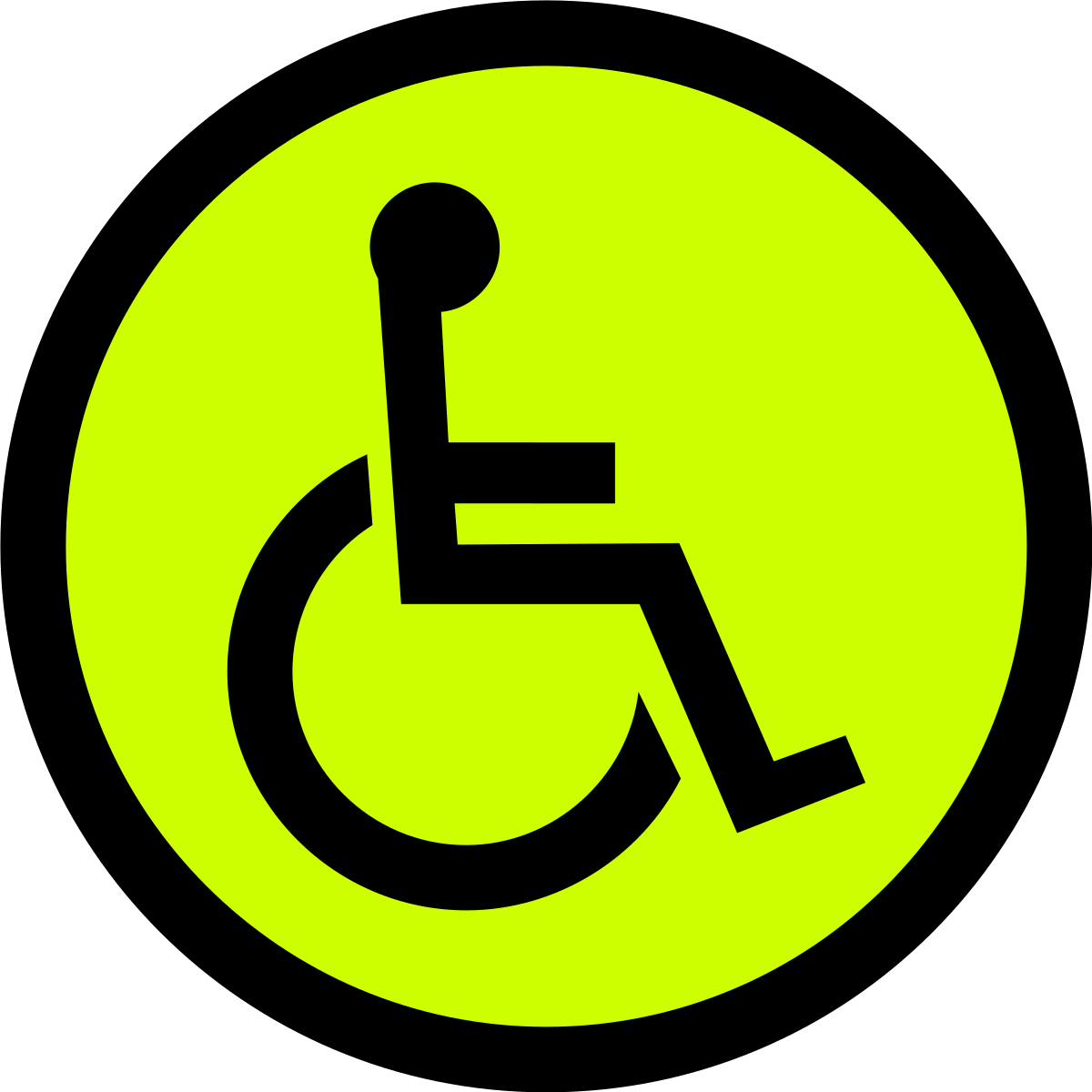 Знак инвалидной коляски