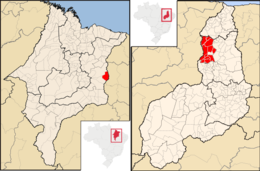 Regiunea de dezvoltare integrată Grande Teresina - Harta