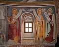 Unknown painter , Apostles, detail of the apse frescoes, XV century
