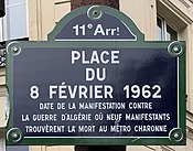 Plaque place 8 Février 1862 Paris 3.jpg