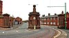 Police booth and gate piers, Woodside 2.jpg