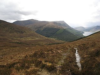 Bac an Eich 849m high mountain in Ross and Cromarty in the Northwest Highlands of Scotland, UK